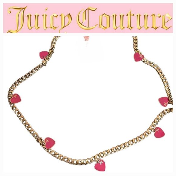 Juicy Couture Heart Chain Link Belt